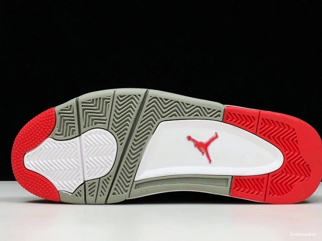 Rep LUCY BLACK JORDAN 4 RETRO 308497-060 CEMENT 0723